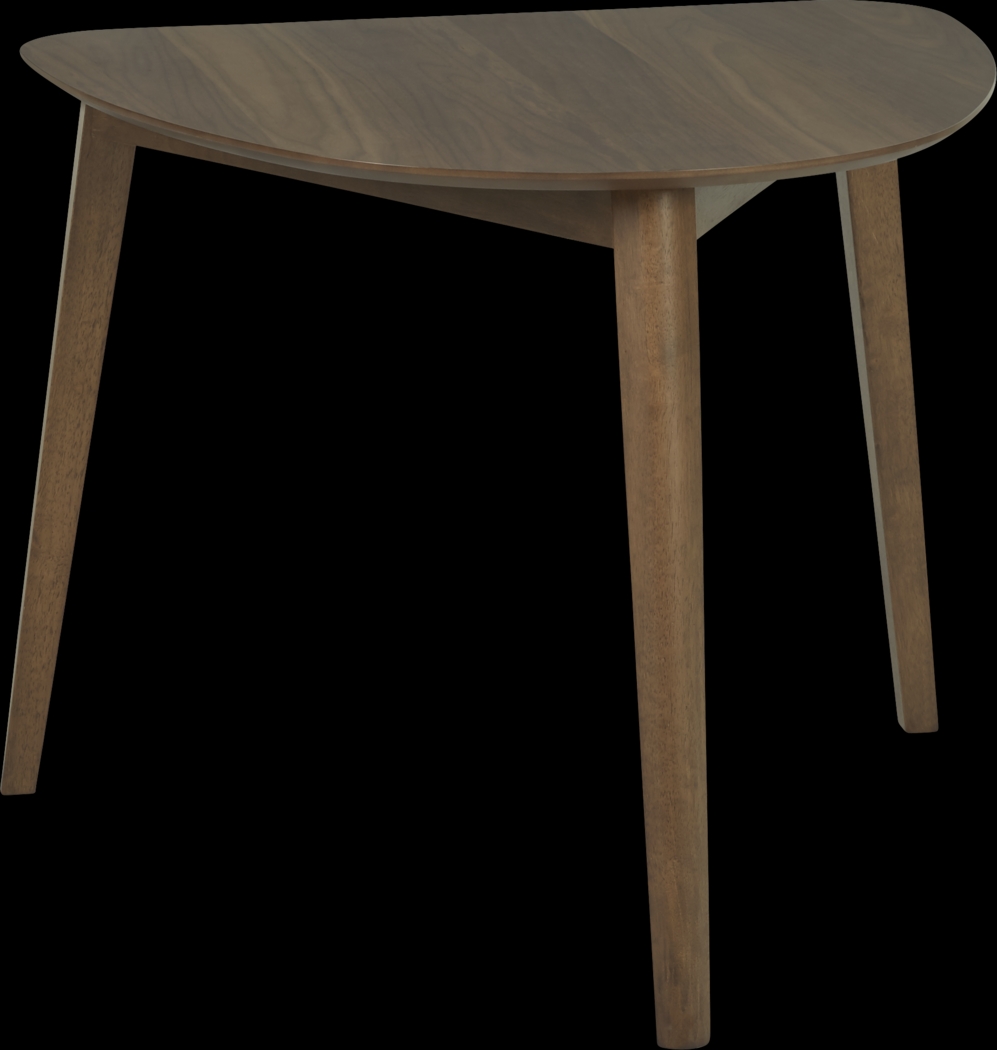 Gabian Square Walnut Corner Dining Table - Thumbnail - Image 1