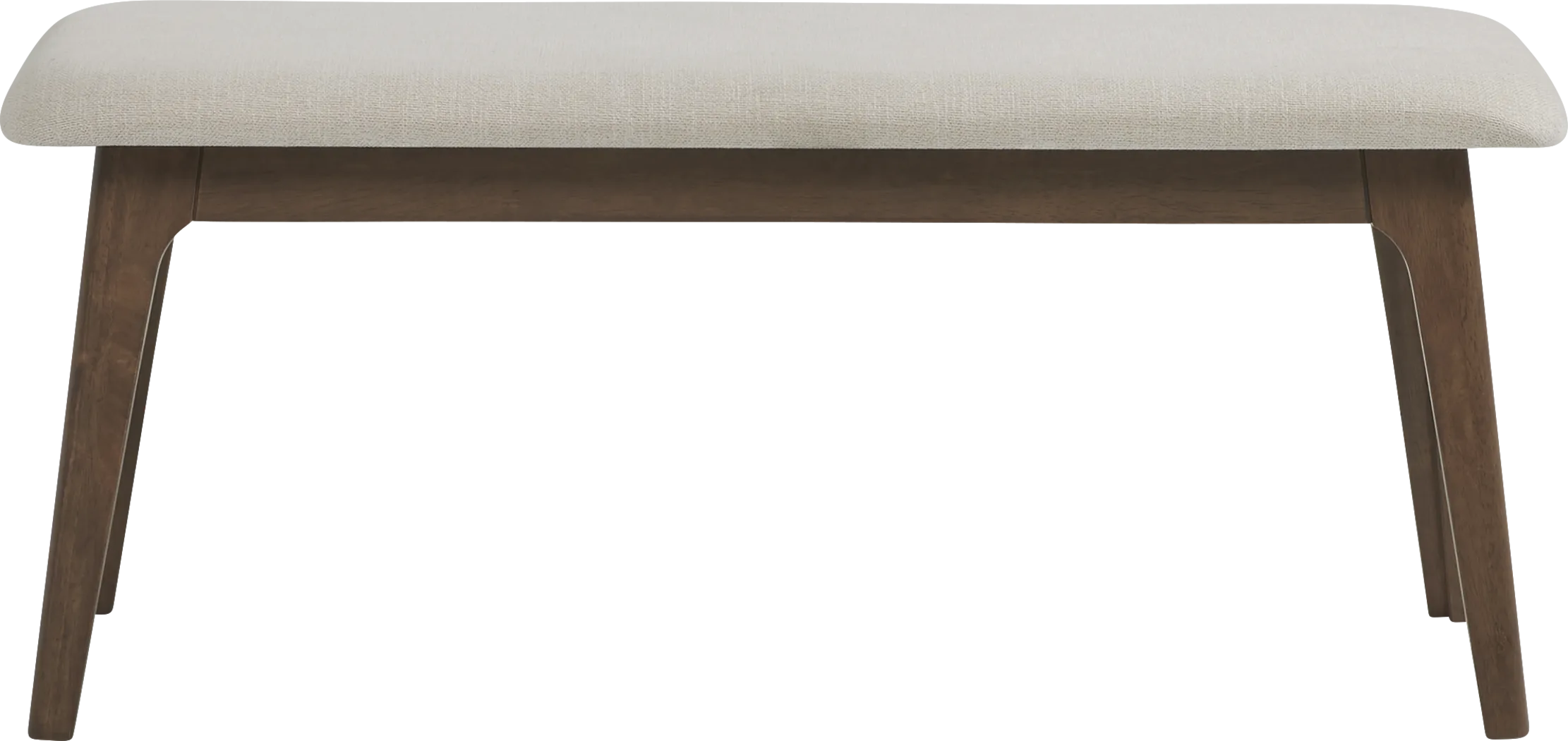 Gabian Square Walnut Dining Bench - Thumbnail - Image 2