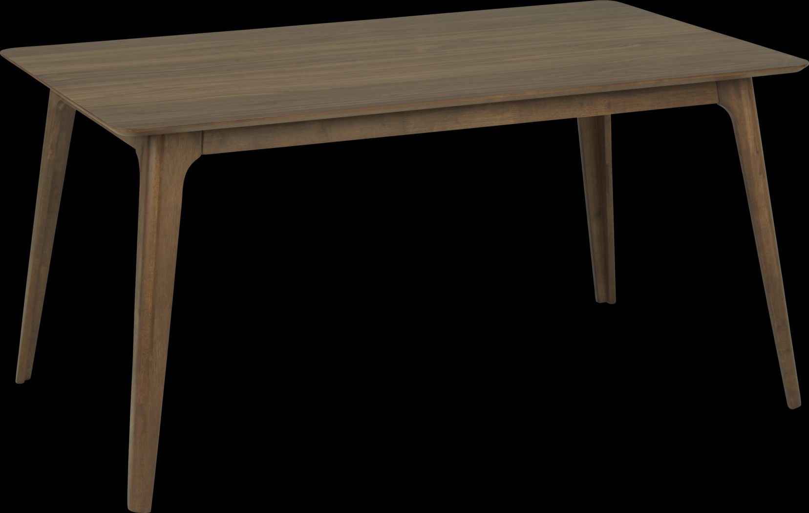 Gabian Square Walnut Rectangle Dining Table - Thumbnail - Image 1