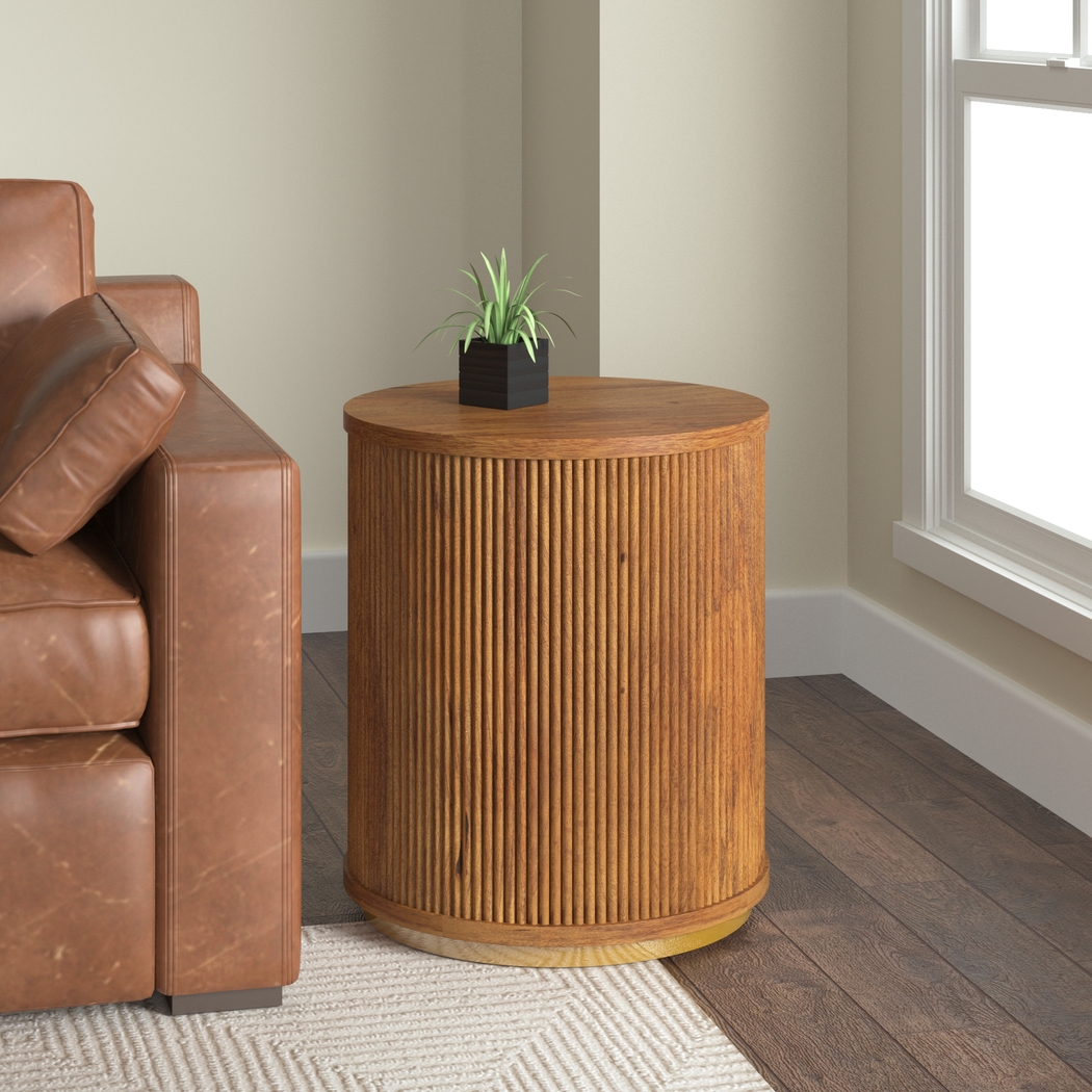 Gabre I Brown Accent Table - Thumbnail - Image 2