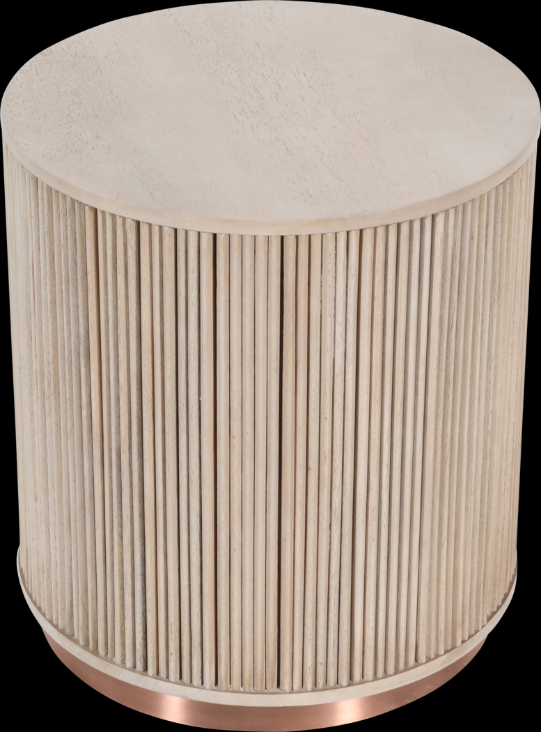 Gabre I White/Natural Accent Table - Thumbnail - Image 3