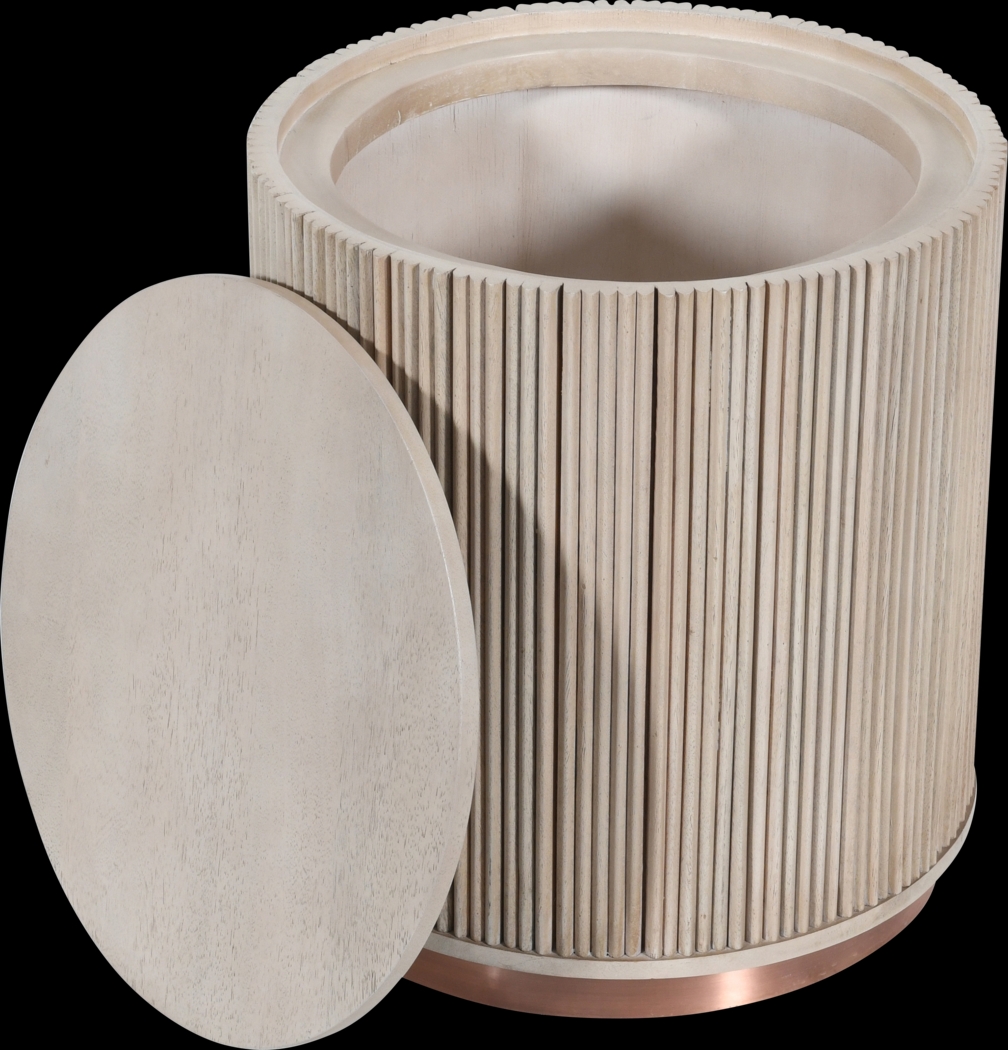 Gabre I White/Natural Accent Table - Thumbnail - Image 4