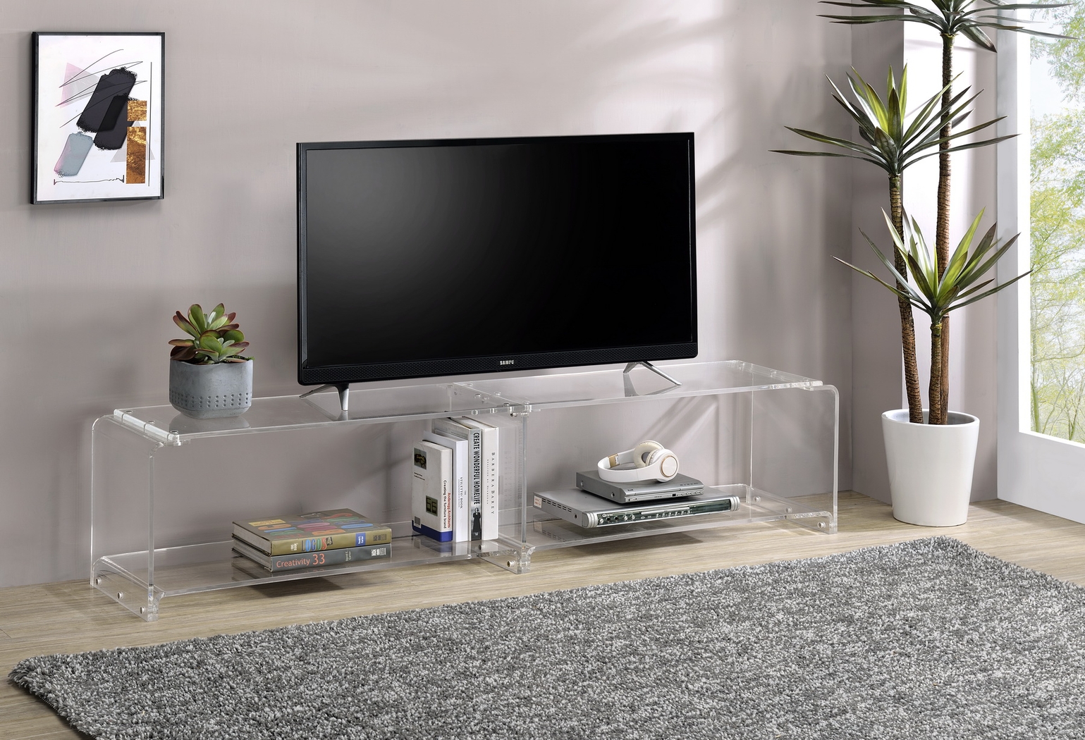 Gadri Clear Console Table - Thumbnail - Image 2