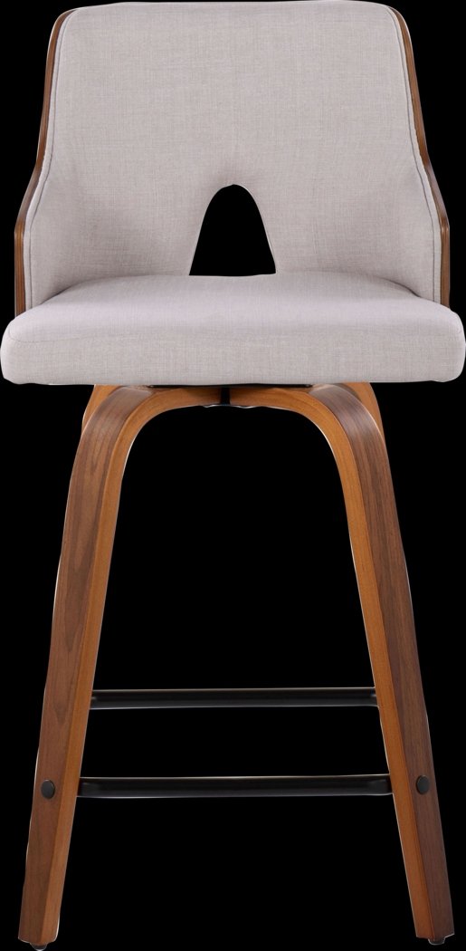 Gadsen II Cream Swivel Counter Height Stool, Set of 2 - Thumbnail - Image 8