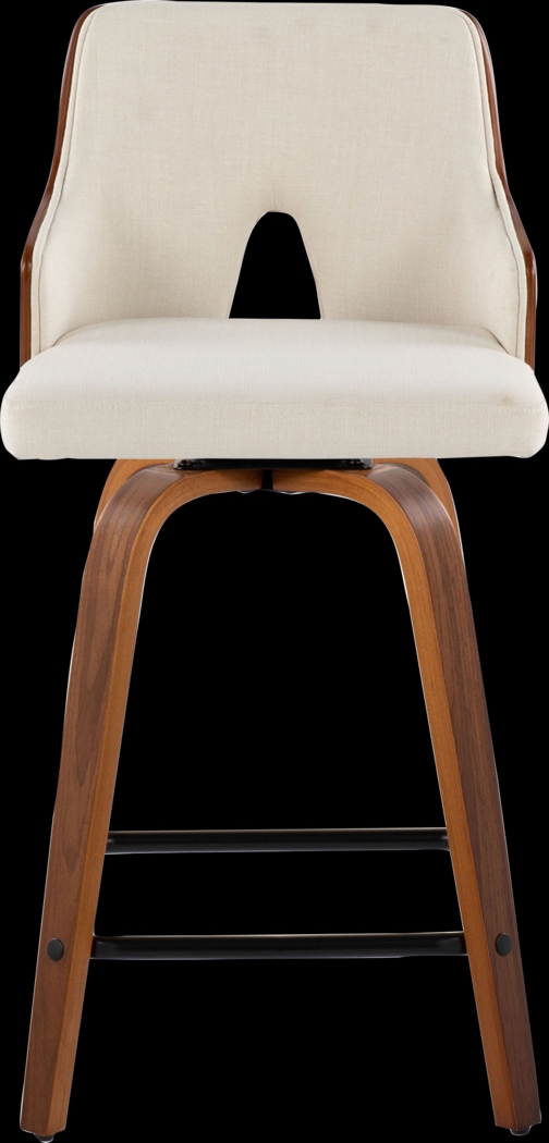 Gadsen II Cream Swivel Counter Height Stool, Set of 2 - Thumbnail - Image 8