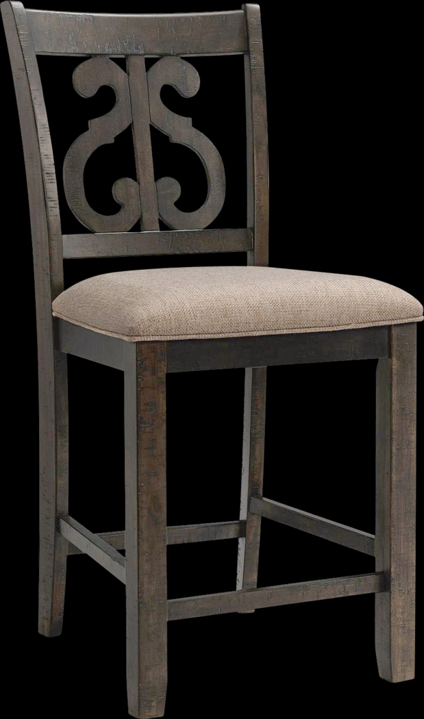 Galberry Brown Counter Side Chair Set - Thumbnail - Image 3