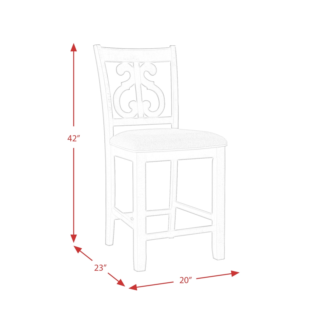 Galberry Brown Counter Side Chair Set - Thumbnail - Image 5