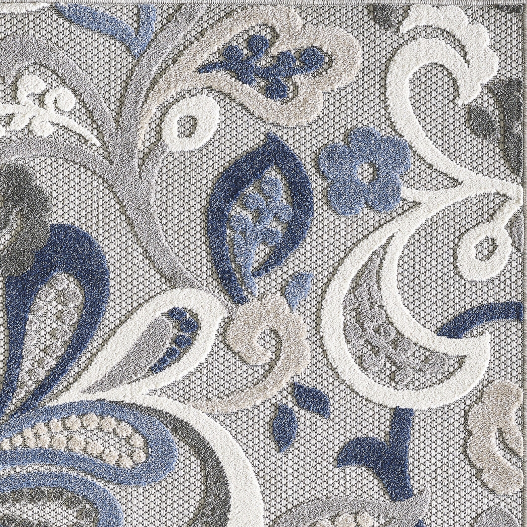 Galdosa Gray 6'7 x 9' Indoor/Outdoor Rug - Thumbnail - Image 7