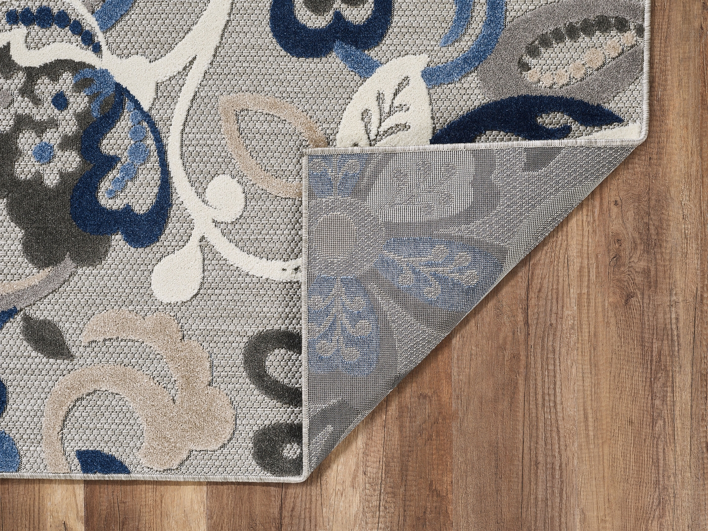 Galdosa Gray 5'3 x 7' Indoor/Outdoor Rug - Thumbnail - Image 4