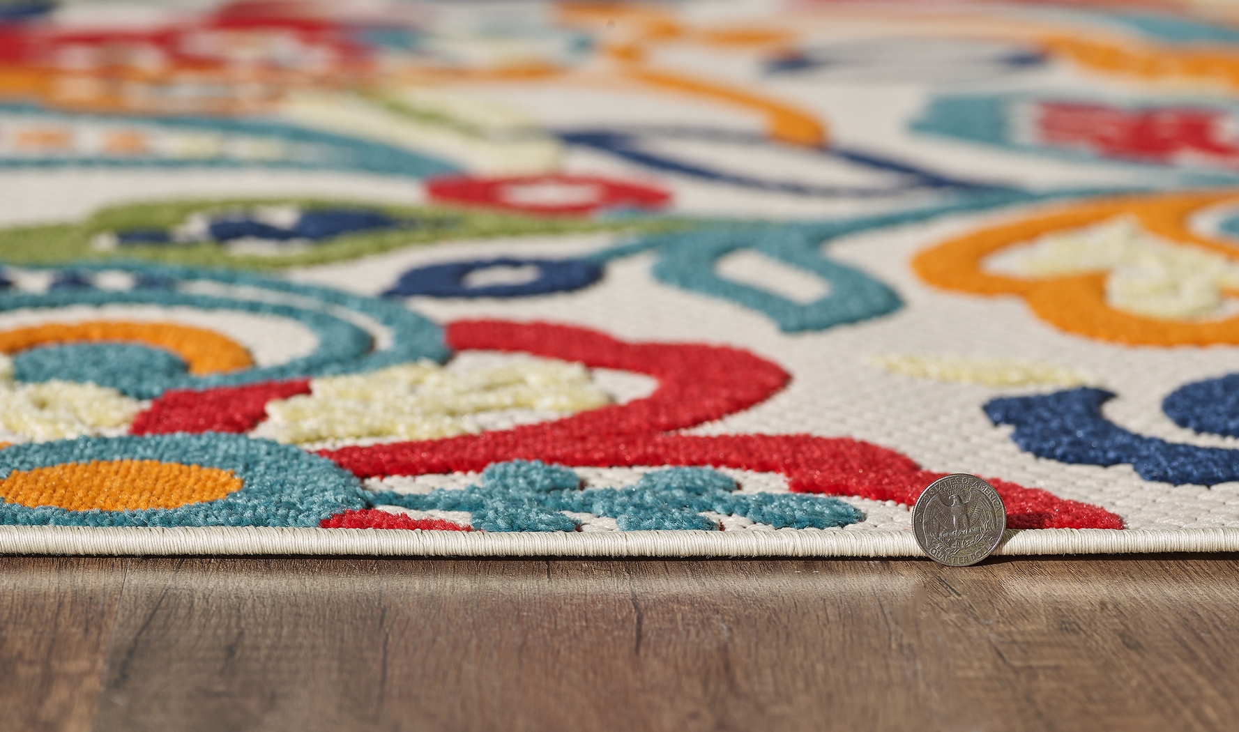 Galdosa Multi 6'7 x 9' Indoor/Outdoor Rug - Thumbnail - Image 5