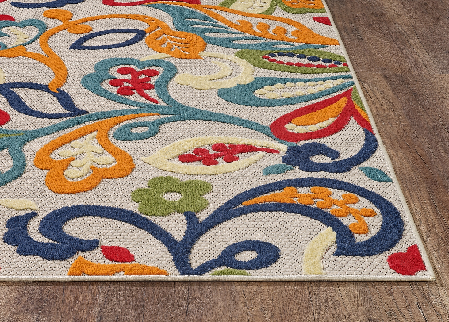 Galdosa Multi 6'7 x 9' Indoor/Outdoor Rug - Thumbnail - Image 6