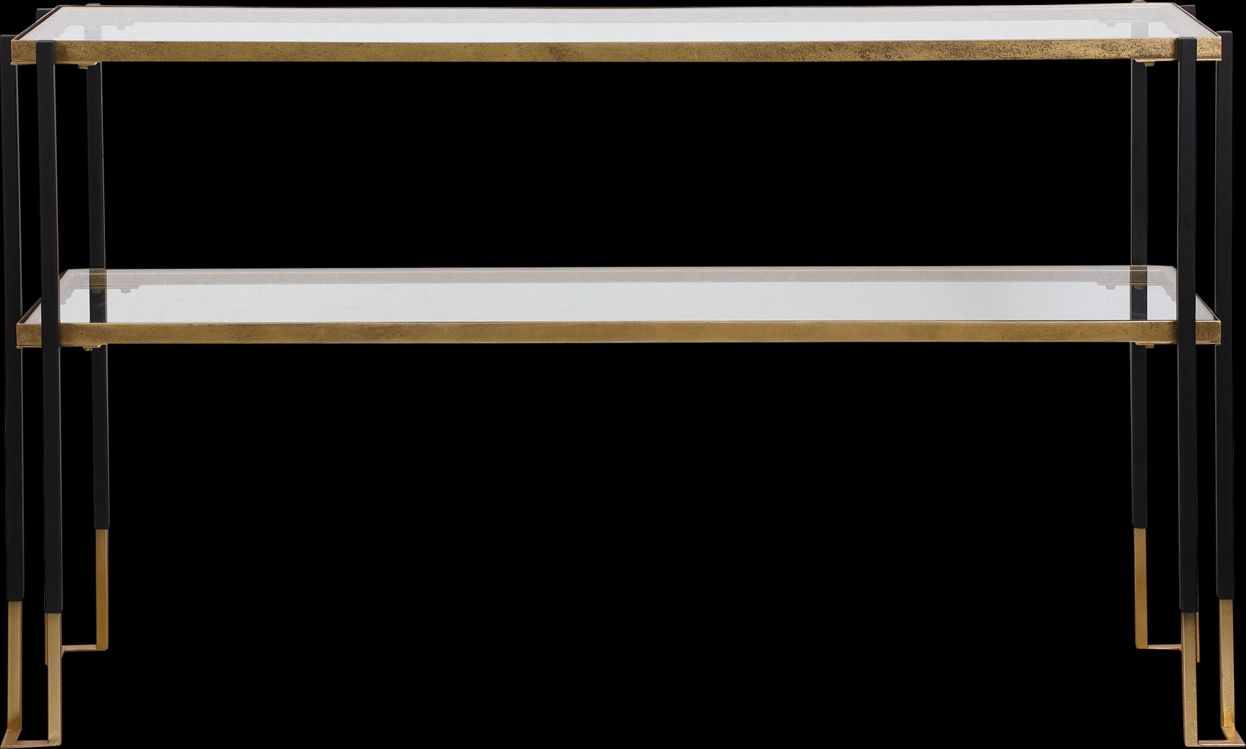 Galdway Black Sofa Table - Thumbnail - Image 1