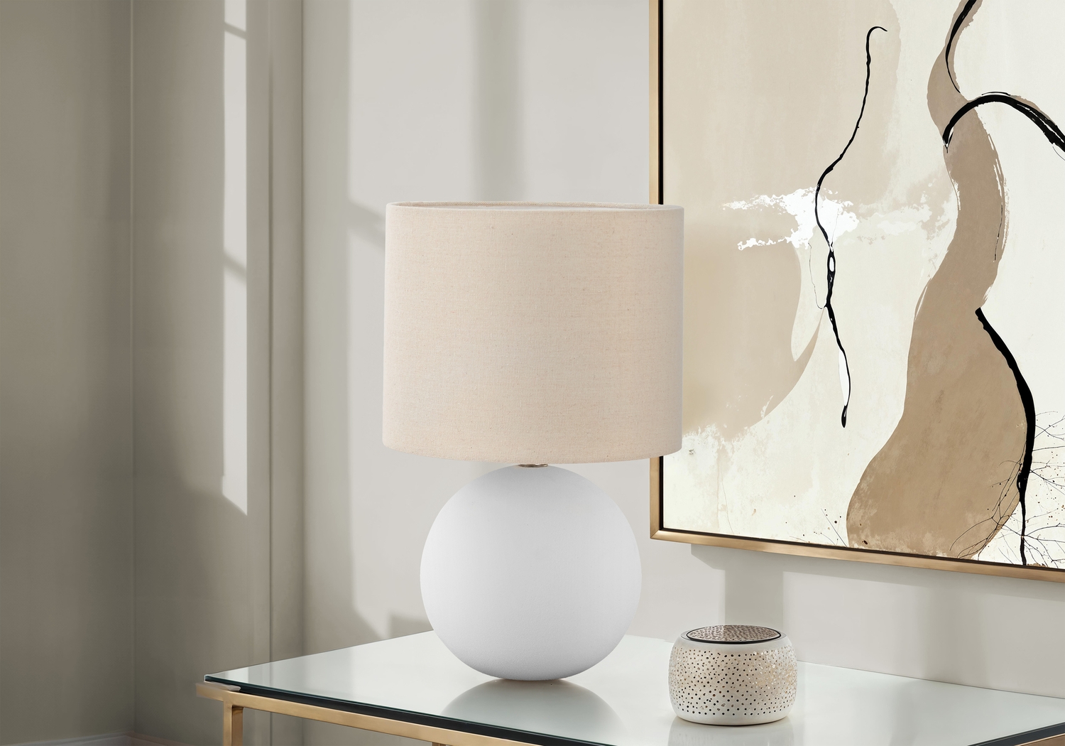Gale Valley Cream Lamp - Thumbnail - Image 2