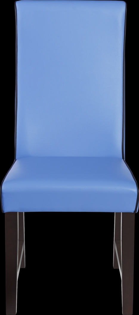 Colonia Hills Espresso 5 Pc 78 in. Rectangle Dining Room with Blue Chairs - Thumbnail - Image 4