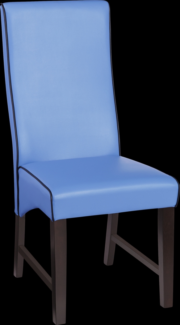 Colonia Hills Espresso 5 Pc 78 in. Rectangle Dining Room with Blue Chairs - Thumbnail - Image 3