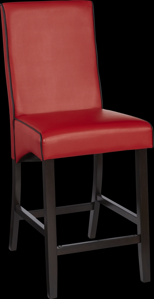 Galena Red Counter Height Stool - Thumbnail - Image 1