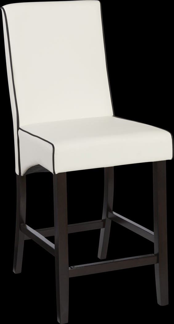 Galena White Counter Height Stool - Thumbnail - Image 1