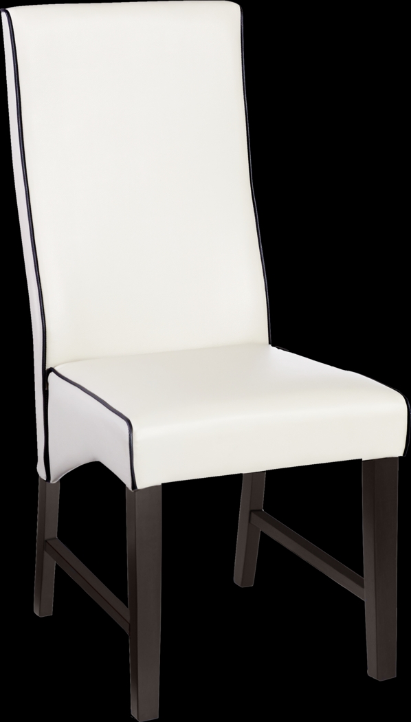 Colonia Hills Espresso 7 Pc 72 in. Rectangle Dining Room with White Chairs - Thumbnail - Image 3