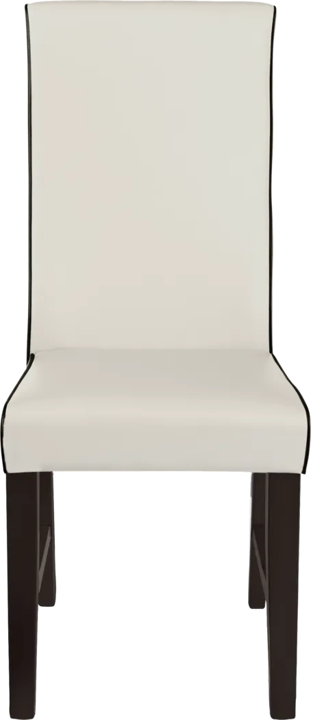 Amhearst Brown 5 Pc Rectangle Dining Set with White Chairs - Thumbnail - Image 6