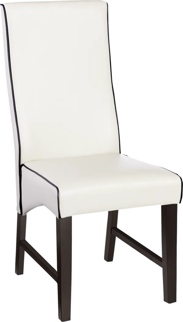 Amhearst Brown 5 Pc Rectangle Dining Set with White Chairs - Thumbnail - Image 5