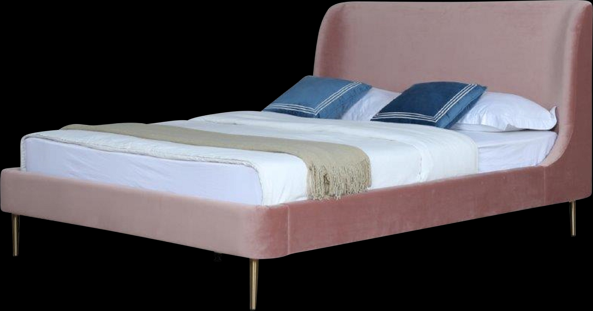 Galerita Blush Queen Bed - Thumbnail - Image 1
