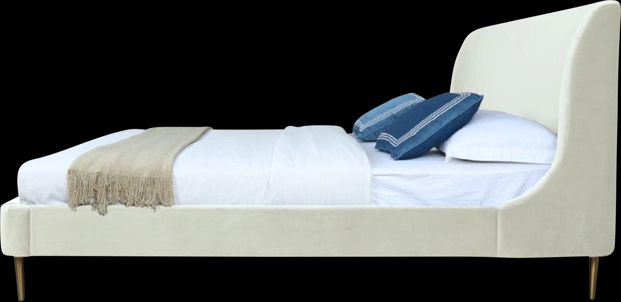 Galerita Cream Queen Bed - Thumbnail - Image 5