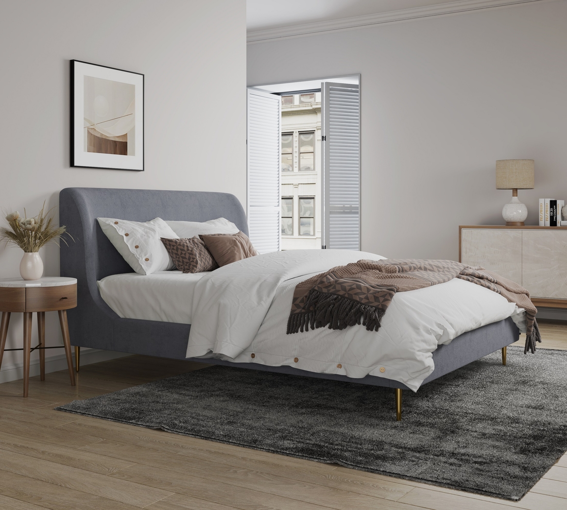 Galerita Gray Queen Bed - Thumbnail - Image 2