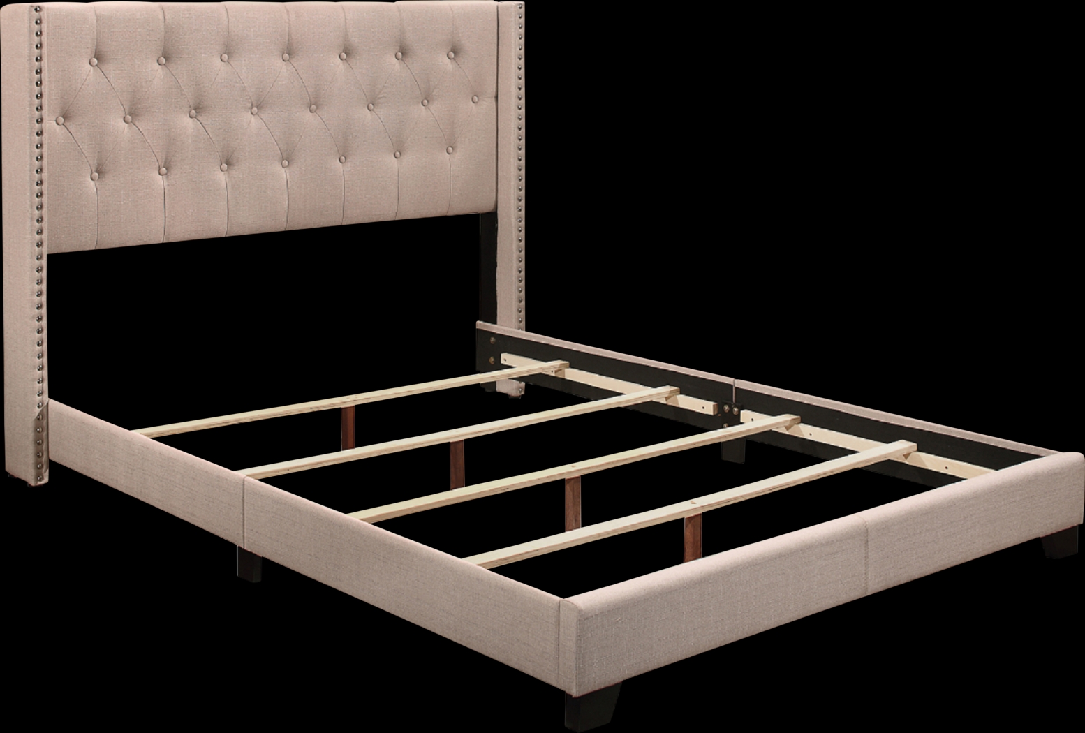 Galewood Beige Full Upholstered Bed - Thumbnail - Image 4