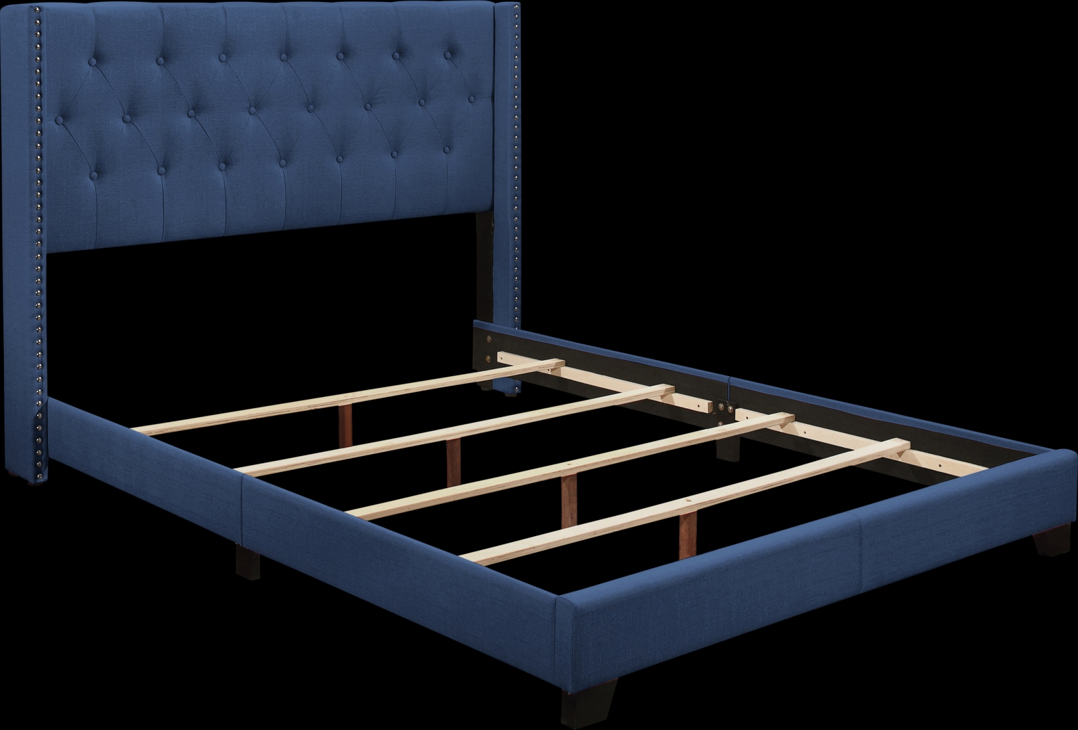 Galewood Blue Full Upholstered Bed - Thumbnail - Image 4