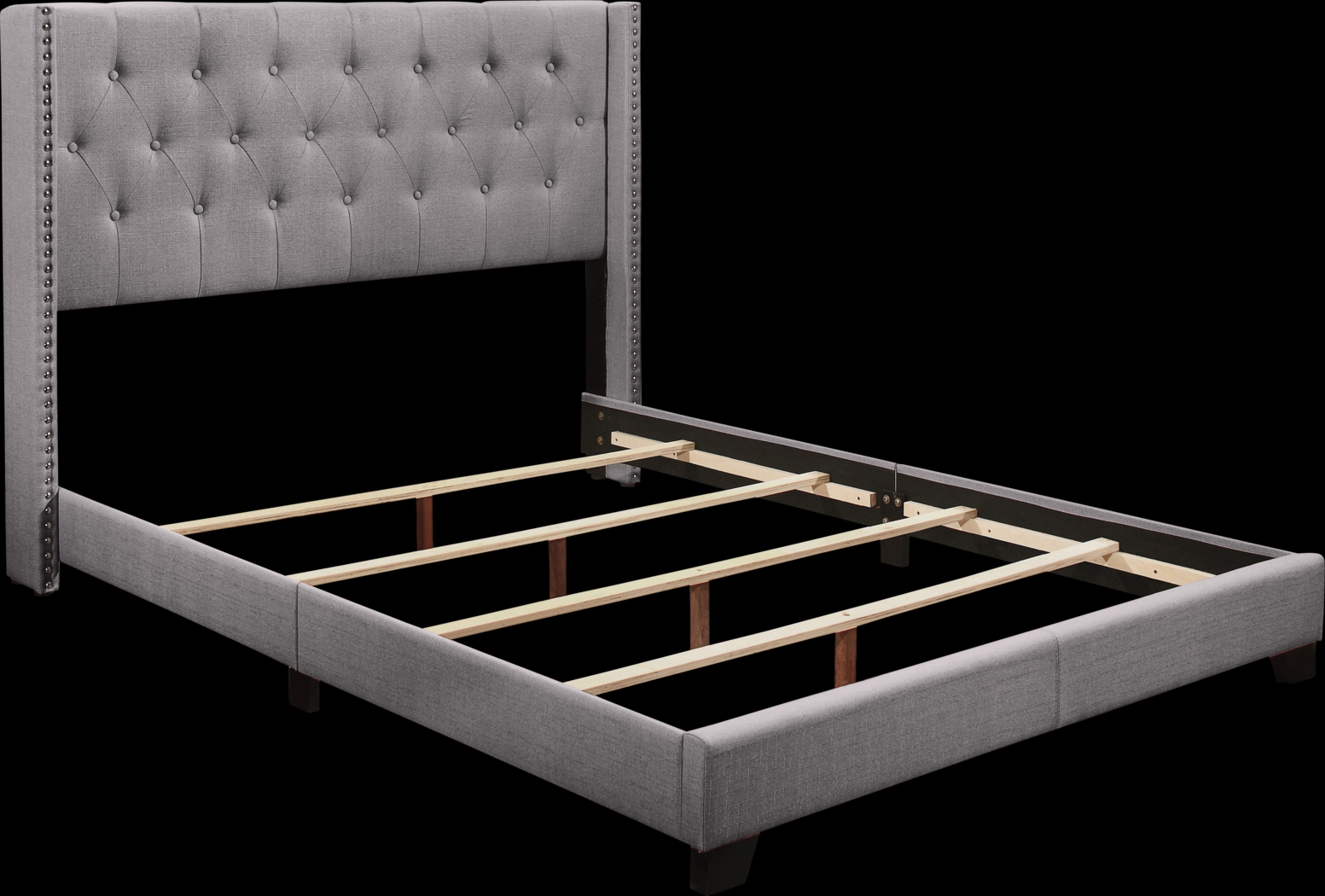 Galewood Gray Queen Upholstered Bed - Thumbnail - Image 4