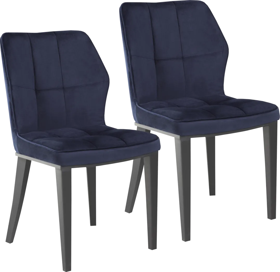 Galinda Blue Side Chair, Set of 2 - Thumbnail - Image 1