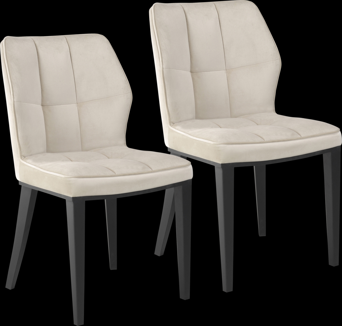 Galinda Tan Side Chair, Set of 2 - Thumbnail - Image 1