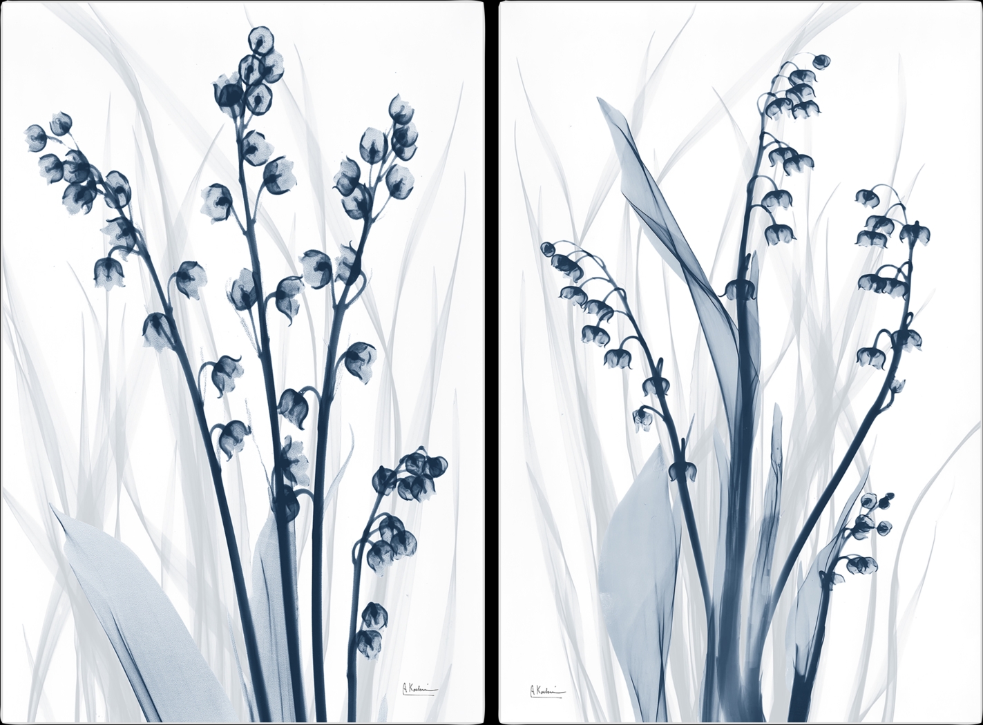 Galisteo Blue Artwork, Set of 2 - Thumbnail - Image 1