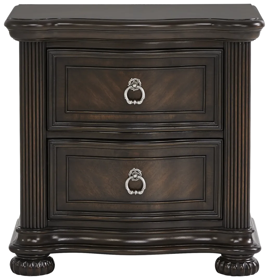 brown nightstand