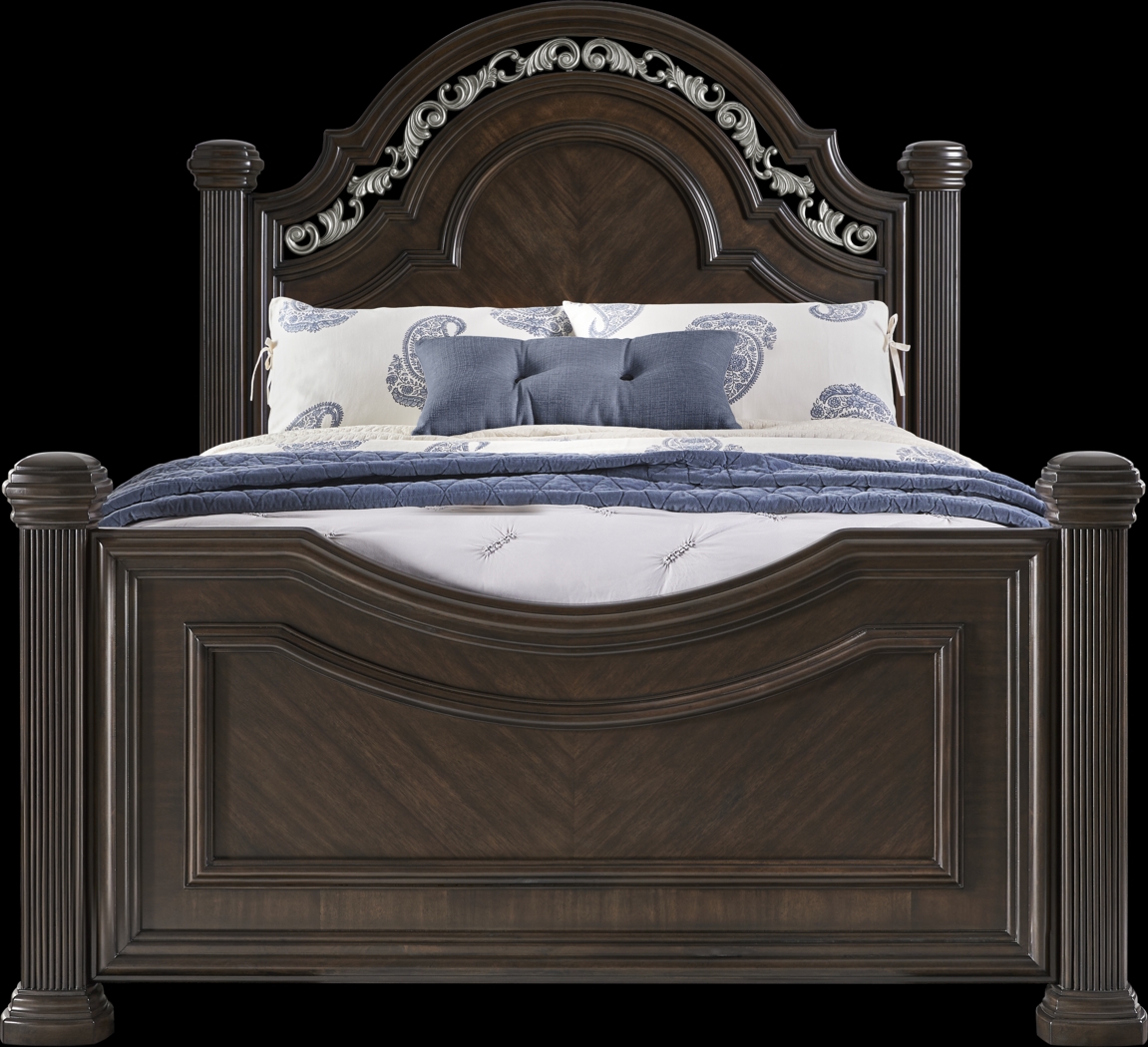 Gallagher Avenue Brown 3 Pc Queen Panel Bed - Thumbnail - Image 1