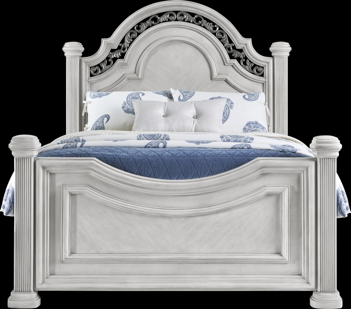 Gallagher Avenue White 5 Pc King Panel Bedroom - Thumbnail - Image 2