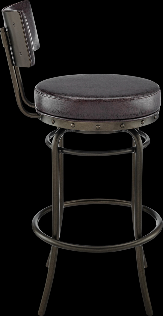 Gallaher Brown Swivel Counter Stool - Thumbnail - Image 4