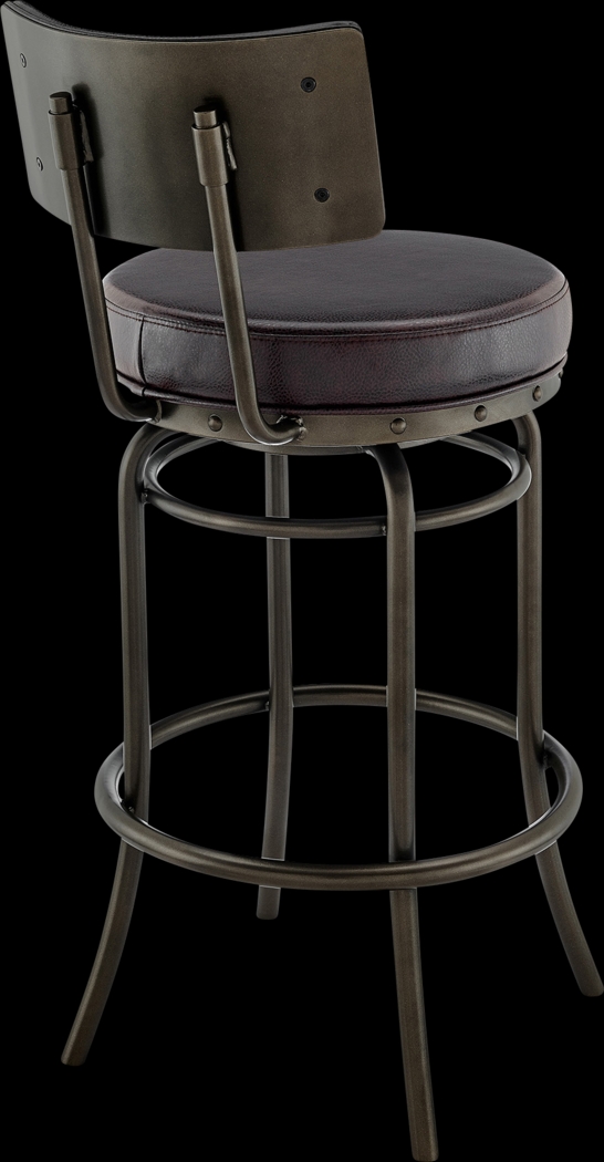 Gallaher Brown Swivel Counter Stool - Thumbnail - Image 5