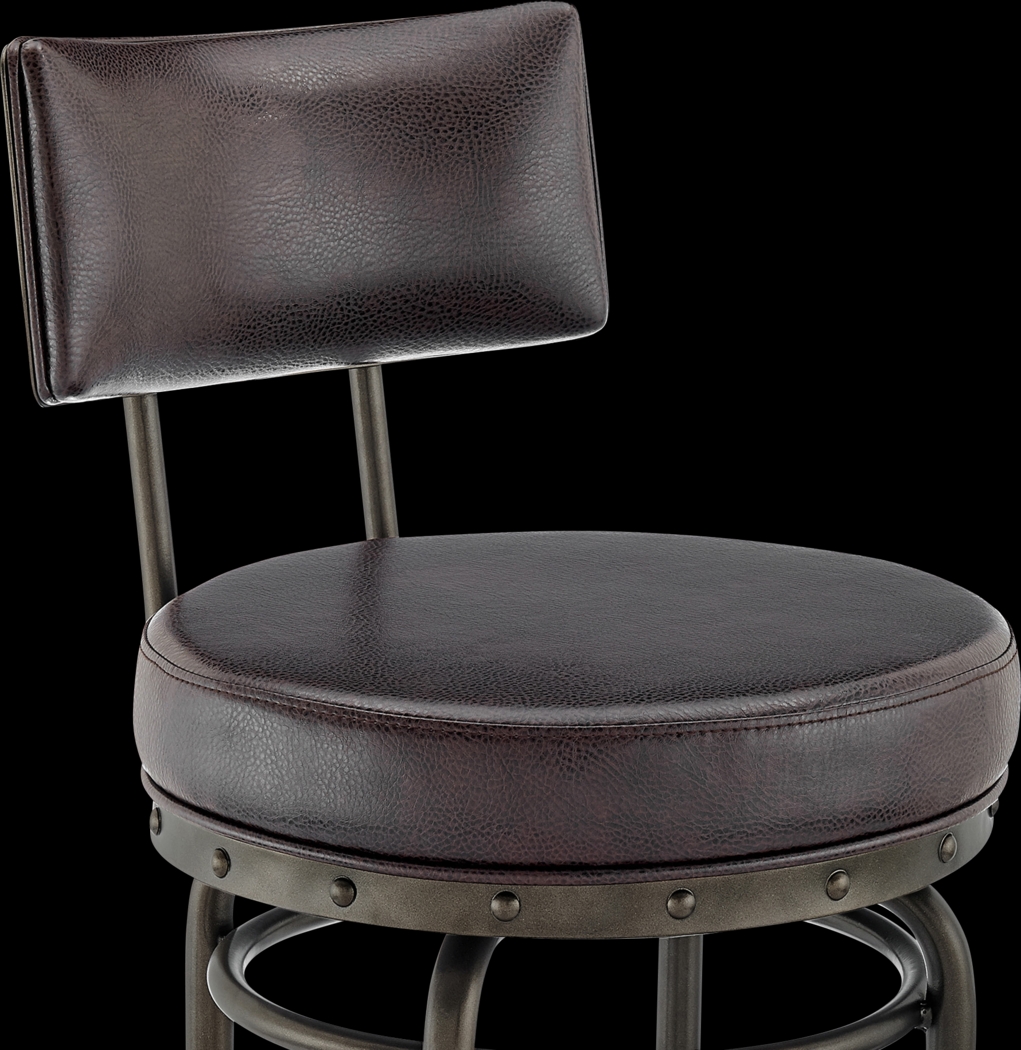 Gallaher Brown Swivel Counter Stool - Thumbnail - Image 7