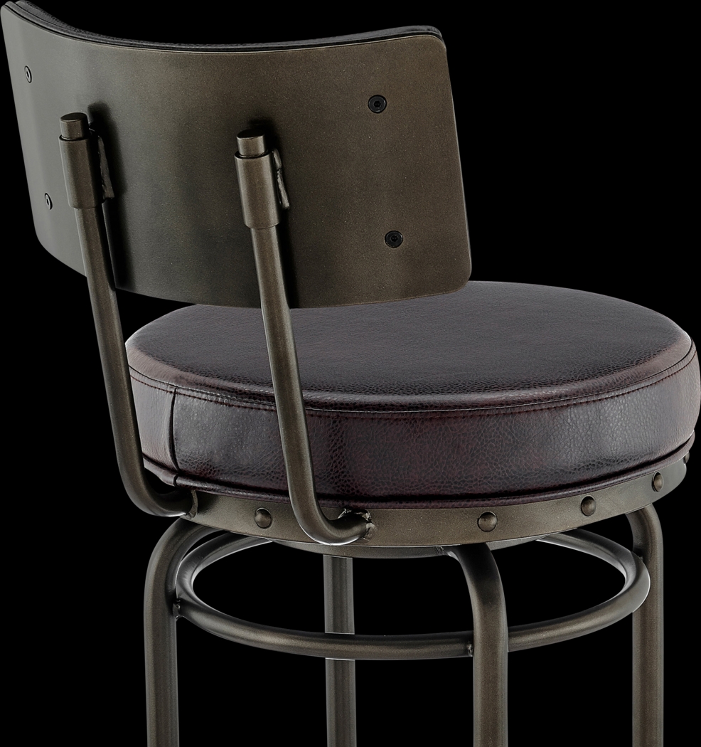 Gallaher Brown Swivel Counter Stool - Thumbnail - Image 8