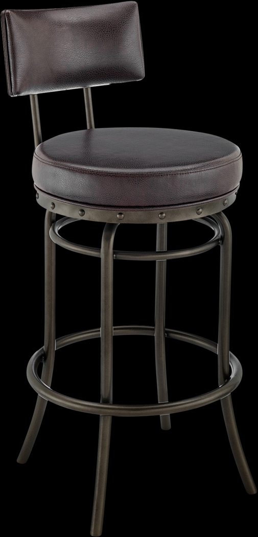 Gallaher Brown Swivel Counter Stool - Thumbnail - Image 1