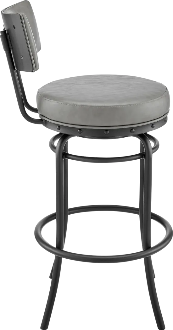 Gallaher Gray Swivel Counter Stool - Image 4