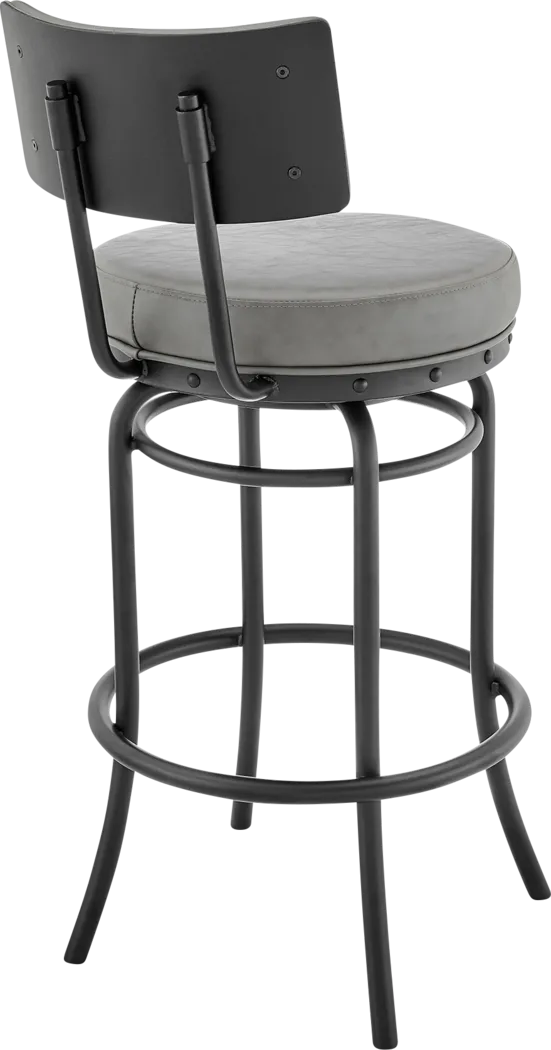 Gallaher Gray Swivel Counter Stool - Image 5