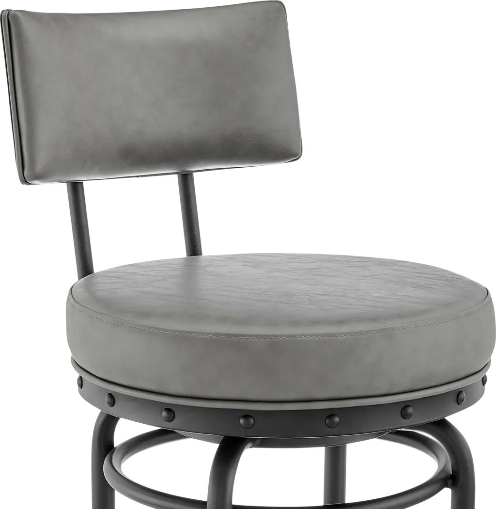 Gallaher Gray Swivel Counter Stool - Image 7
