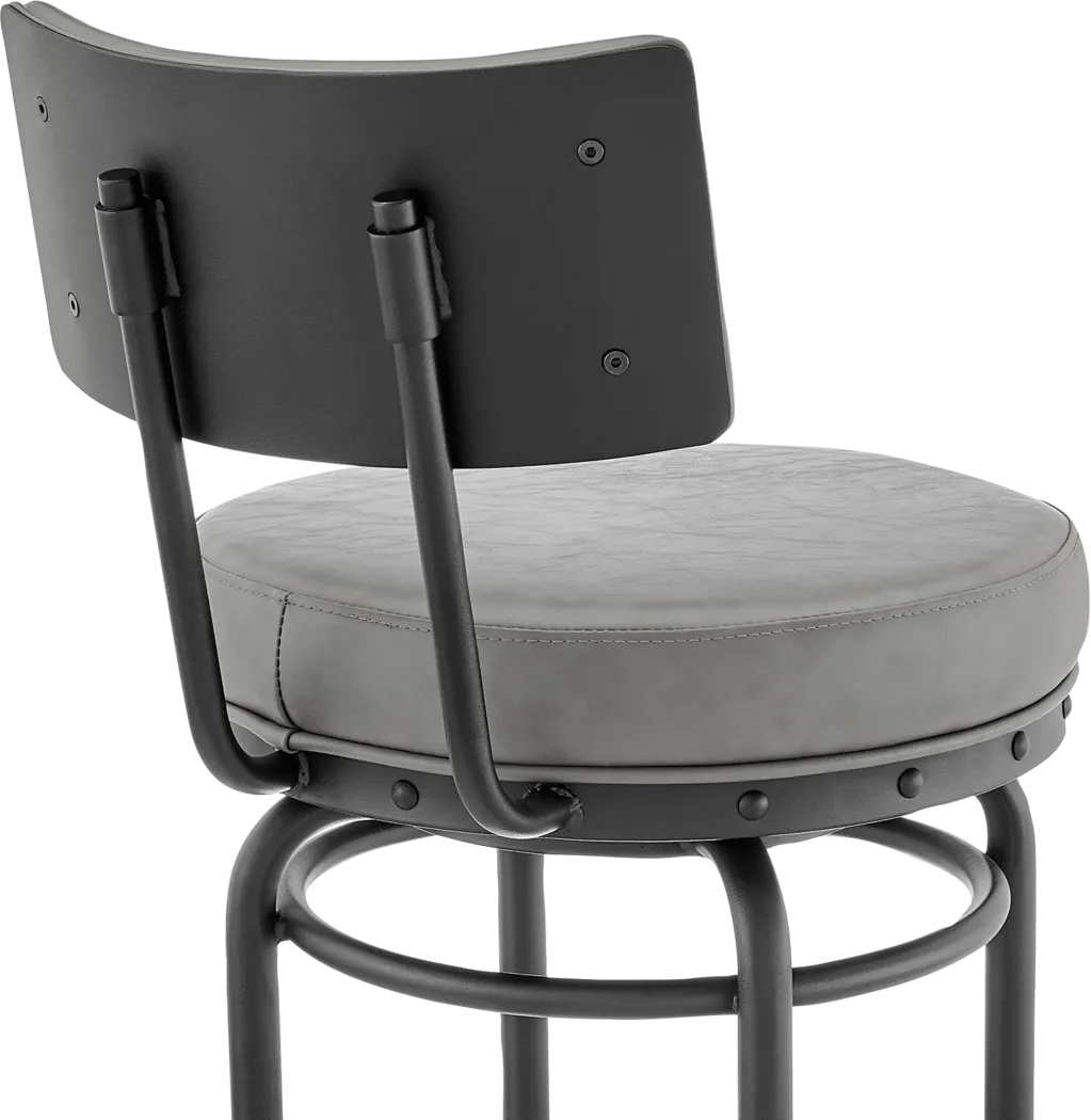 Gallaher Gray Swivel Counter Stool - Image 8