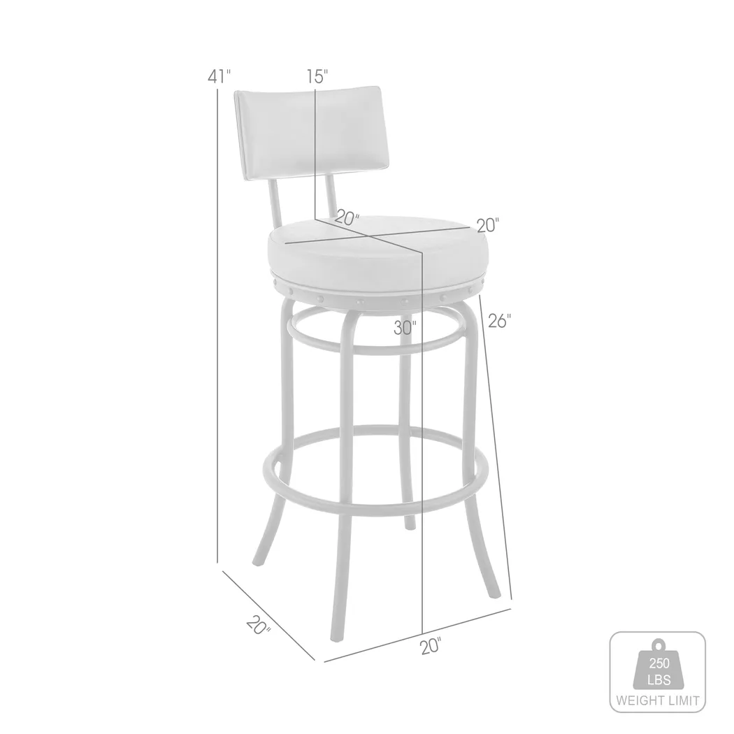 Gallaher Gray Swivel Counter Stool - Image 10