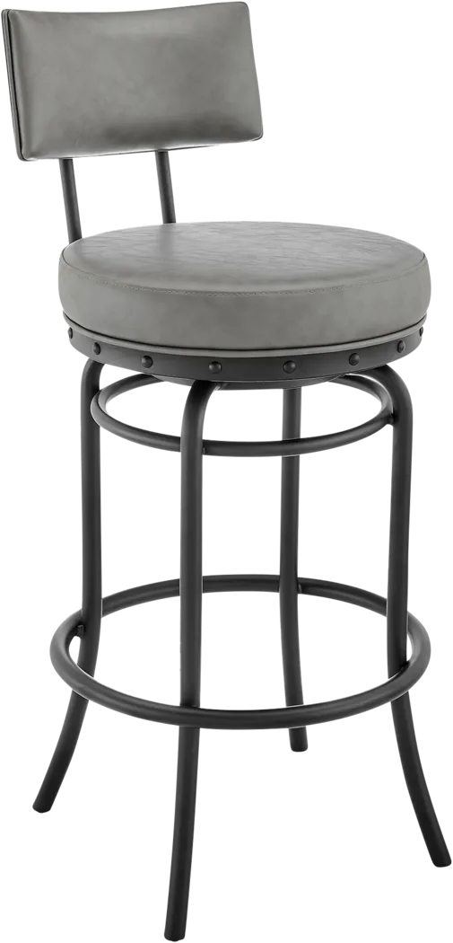 Gallaher Gray Swivel Counter Stool - Image 1