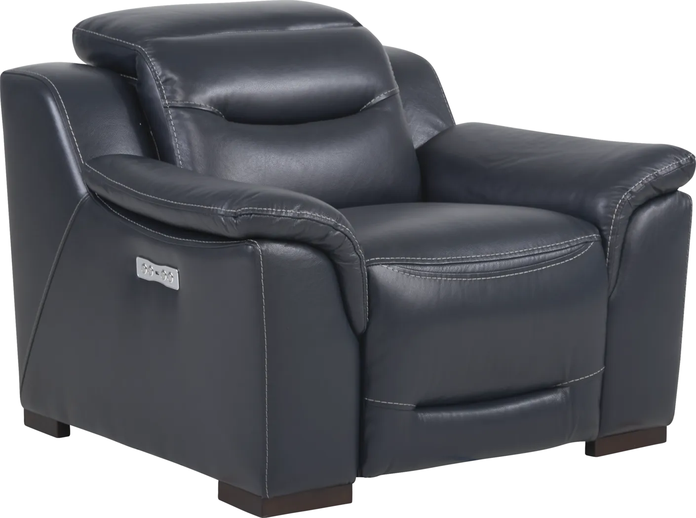 Gallia Way Navy Leather 7 Pc Dual Power Sectional Living Room - Thumbnail - Image 5