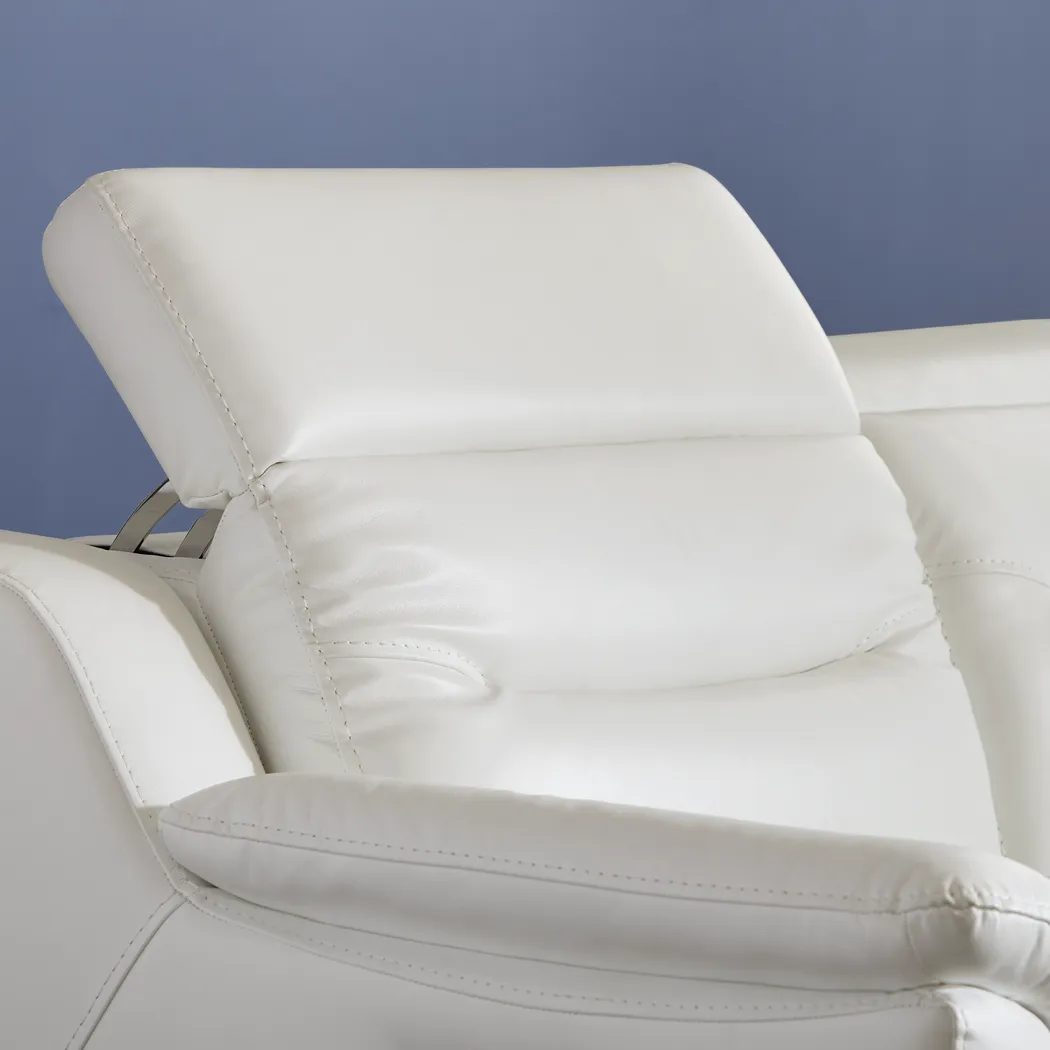 Gallia Way White Leather 9 Pc Dual Power Reclining Sectional Living Room - Thumbnail - Image 5