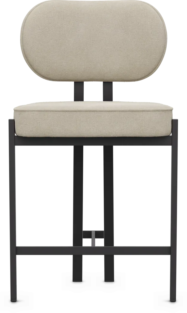 Gallico Cream Counter Height Stool - Thumbnail - Image 2